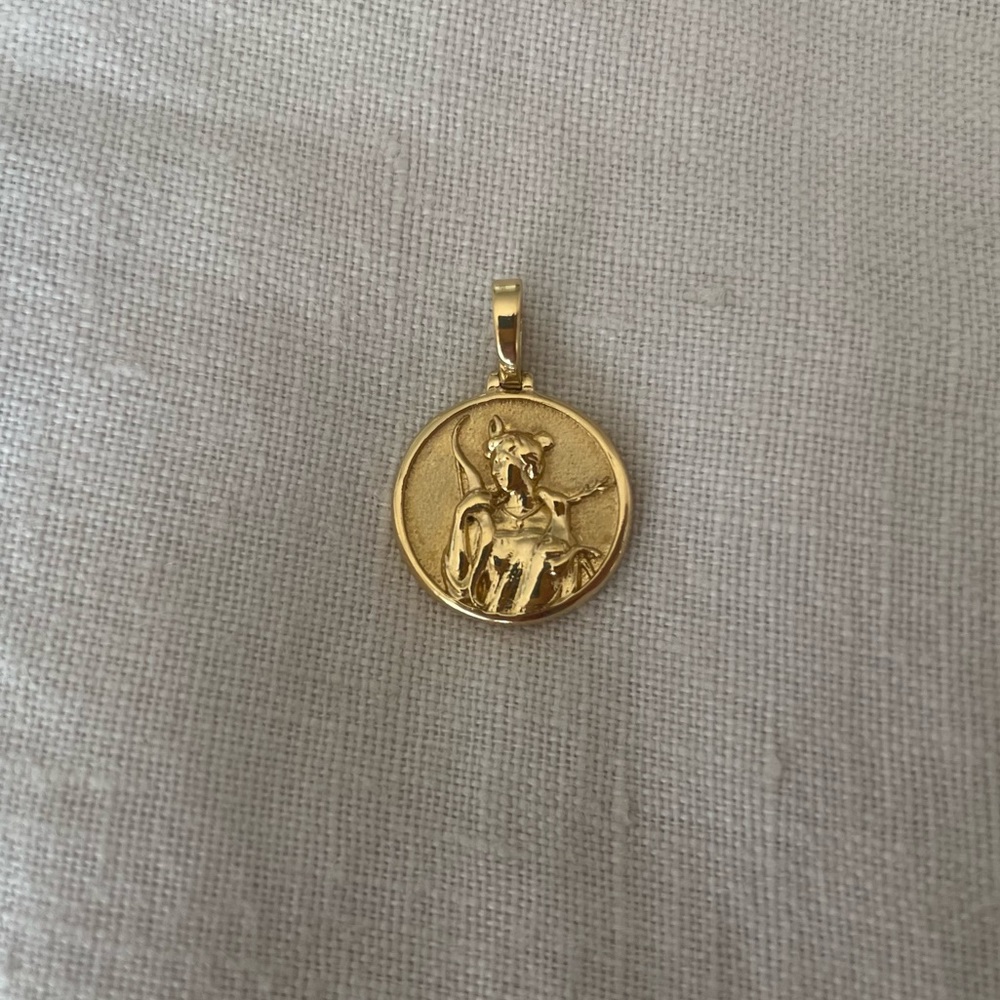 Awe Inspired 14K Yellow Gold Vermeil Mini Artemis Pendant